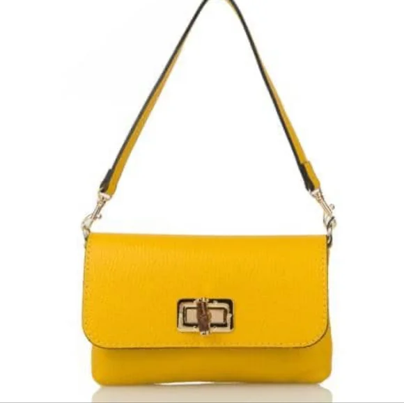 Silvano Borgatti | Bags | Nwt Gorgeous Yellow Tiny Bamboo  display picture 3